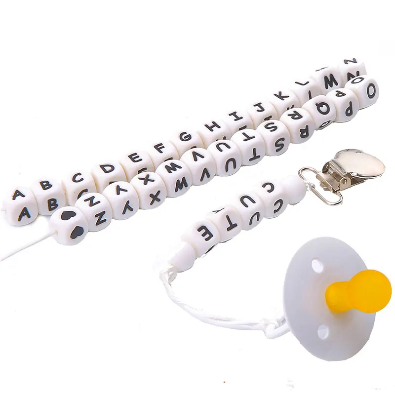 

20pc 12MM BPA Free Silicone Digital Beads for DIY Birthday Pacifier Chain Clips Chewable Number Bead Teether Necklace Kid Goods