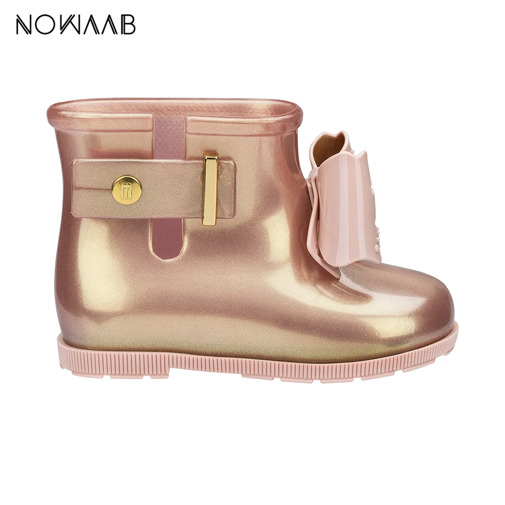 Мини Melissa Sugar Rain Boot Sandal Новинка года; Водонепроницаемая прозрачная обувь для мальчиков и девочек; нескользящие сандалии для девочек; Детские пляжные сандалии для малышей