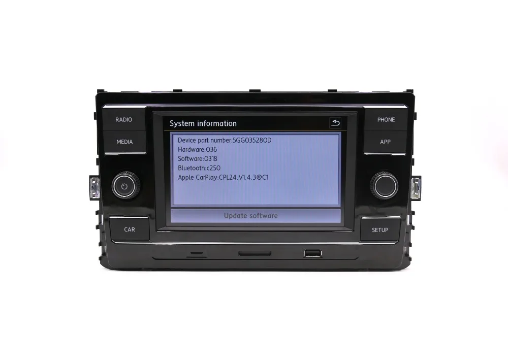 Автомагнитола Carplay MQB 6," MIB для VW Passat B8 Golf 7 MK7 7,5 5GG 035 280D 5GG035280D