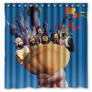 

180x180cm Monty Python Bathroom Waterproof Polyester Shower Curtain Mouldproof Fabric Bath Curtain Bathroom Accessory