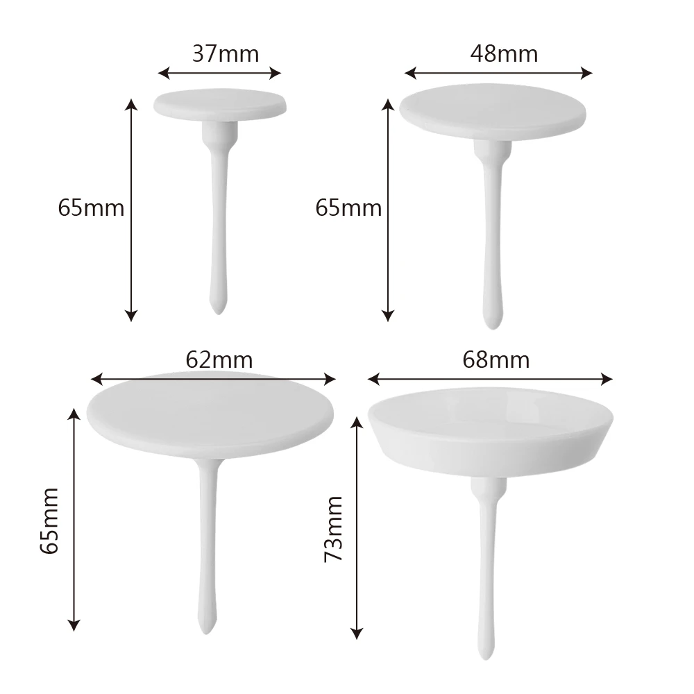 Hoomin 4 шт./компл. с изображением кекса и цветов ногтей Пластик трубопроводов гвоздь выпечки трубопроводов подставки инструменты съемный в виде мороженого; инструменты для самостоятельного декорирования
