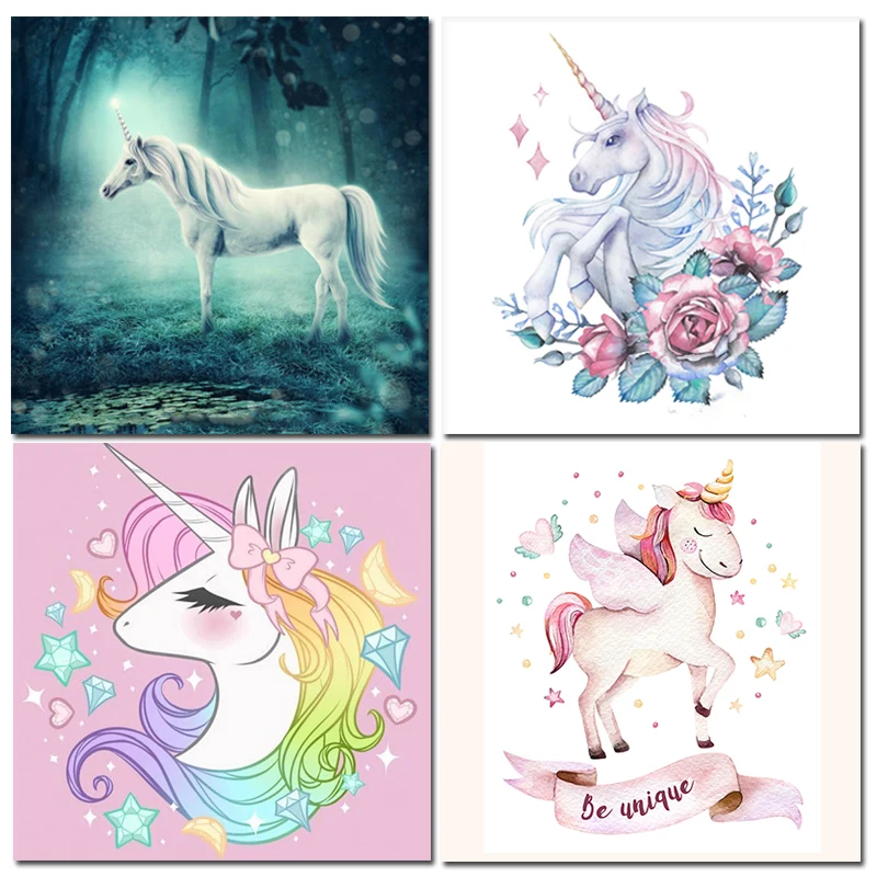 

Unicorn Diamond Paintings Cartoon Diamand Painting with Diamonds 5D Diy Painting Diamond Plein Nouveaute 2018 Unframed P15