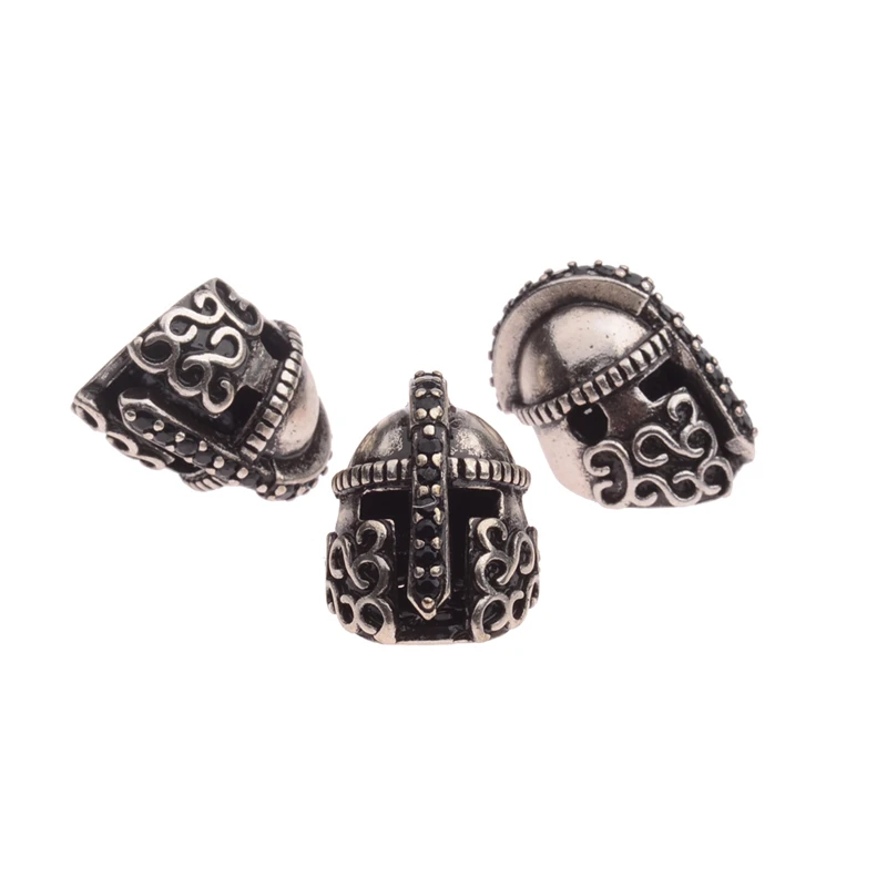 OIQUEI-2018-Novos-Encantos-Da-Moda-Cavaleiro-Capacete-DIY-Beads-Para-Pulseiras-CZ-Cristal-Espa-adores