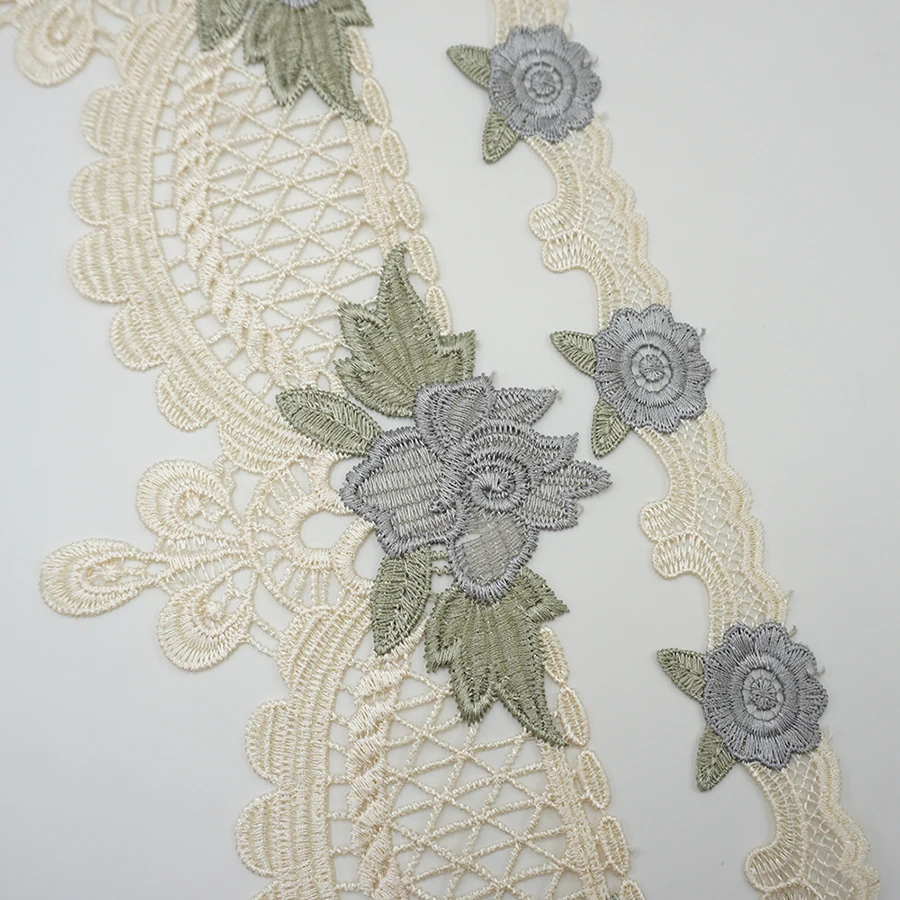 

14 yards Lace Trims Ribbon for Sofa Covers Trimmings Embroidered Strips Home Textiles Applique Sewing Accessories Lace Fabric