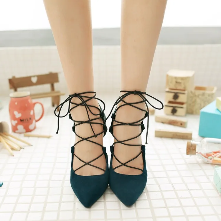 

Big Size 11 12 13 14 15 16 High heels sandals women shoes woman summer ladies High-heeled pointed laced hollow sandals
