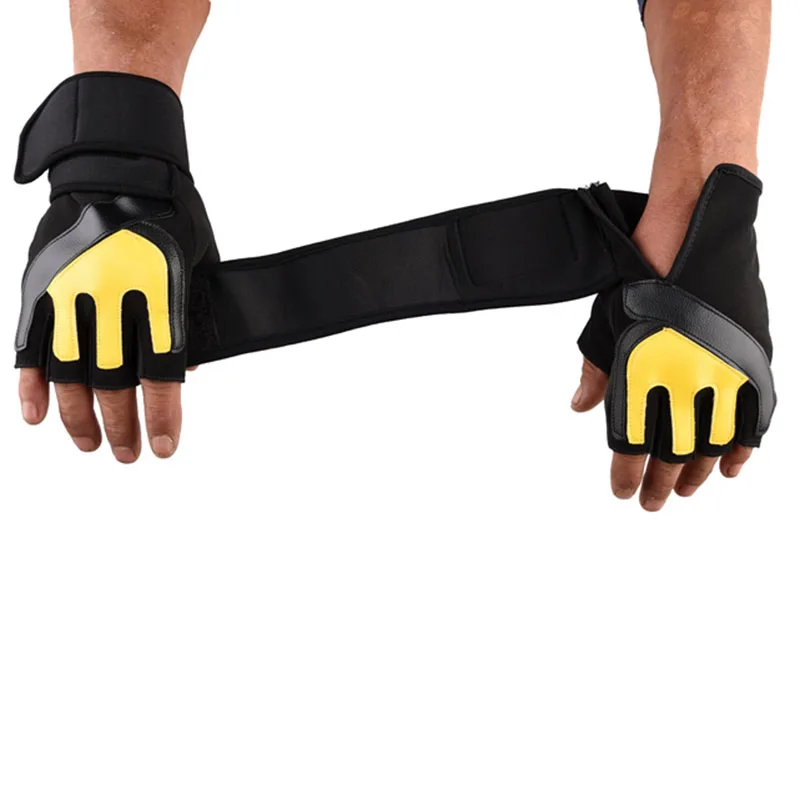 

Men's Gym Gloves Bodybuilding Crossfit Fitness Sports Dumbbell Barbell Weight Lifting Sport Gloves