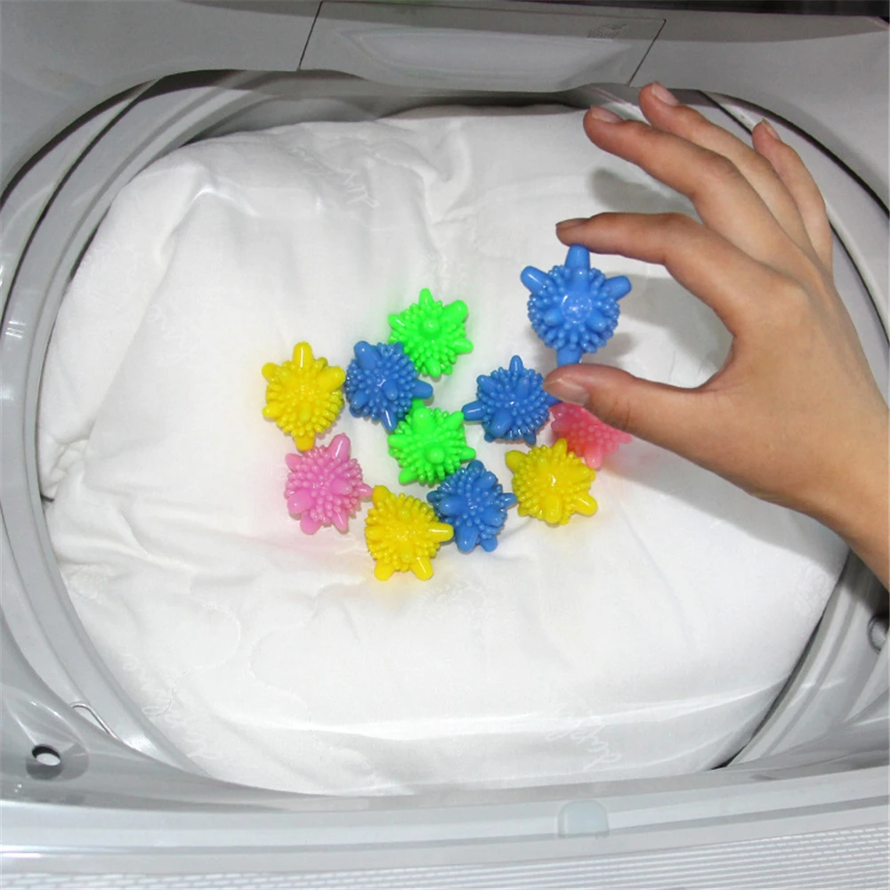 10 шт. многоразовый моющий шар пластиковый шар для сушки белья уход за одеждой ткань смягчитель инструменты для очистки белья аксессуары для продукта