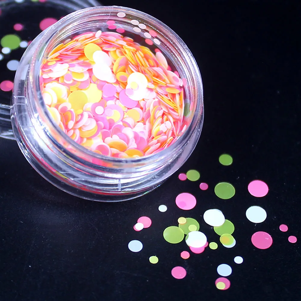 12 Colors Glitter Nail Art Dust Tool Kit Acrylic Gem Polish Nail Tools