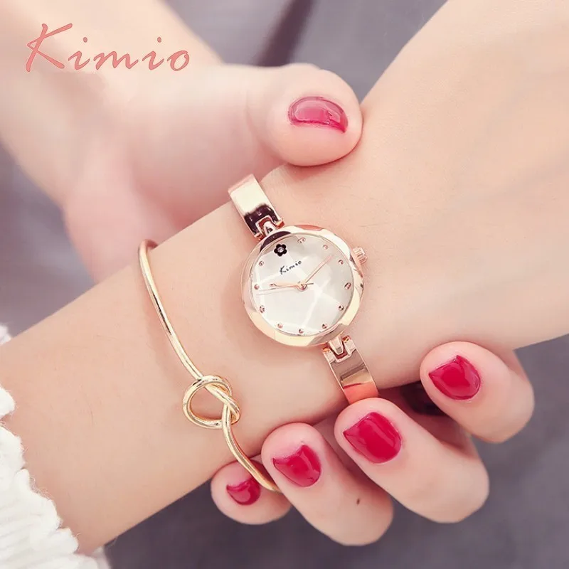 KIMIO Retro Myosotis L Flower Designer Brand Luxury Women Watch Bracelet Quartz Metal Watch Bracelets Bangles Dropshipping 2018 KIMIO Retro Myosotis L Flower Designer Brand Luxury Women Watch Bracelet Quartz Metal Watch Bracelets Bangles Dropshipping 2018
