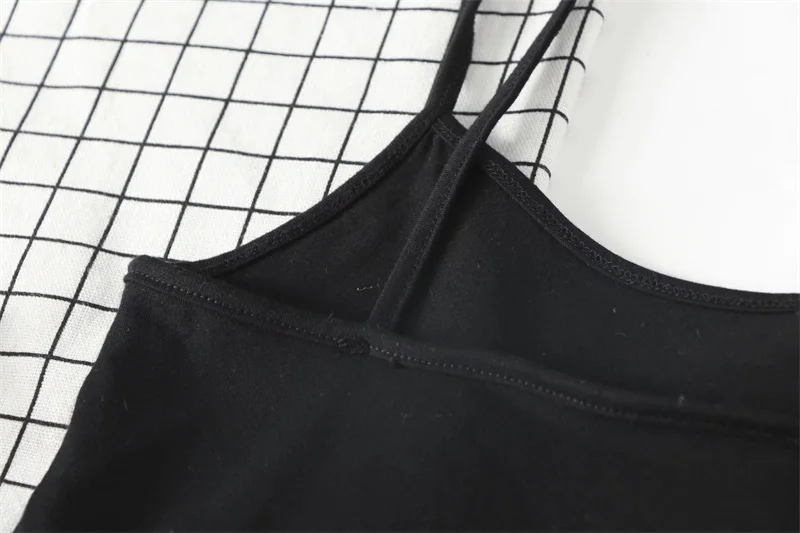 Для женщин два полосатый Crop Cami Top Повседневное Растениеводство майки