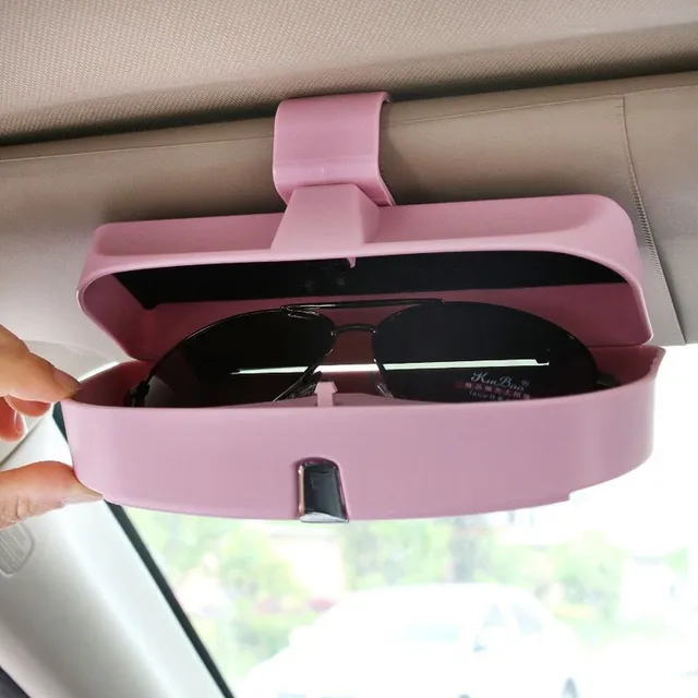 2018 New Car Sun Visor Glasses Box Sunglasses Case Holder Storage box