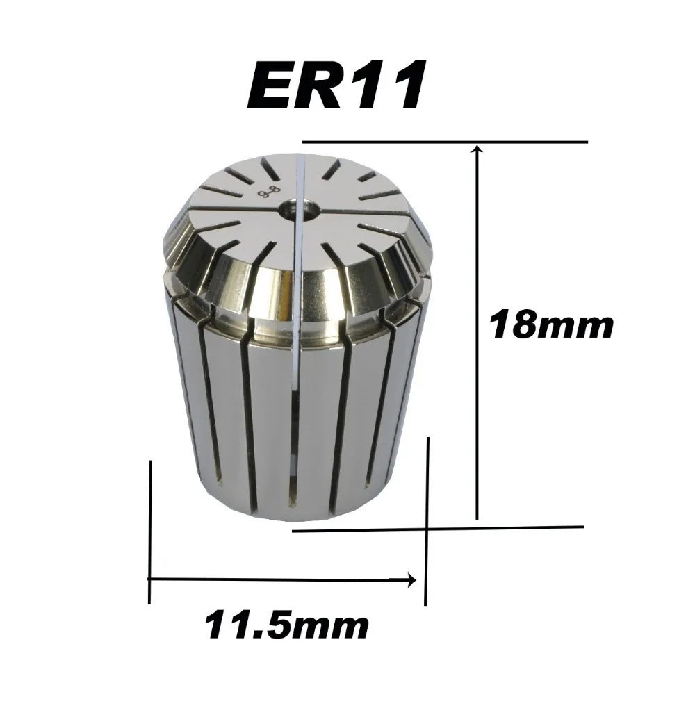 Precision ER11 Spring Collet 1.0 1.5 2.0 2.5 3 3.5 4 4.5 ~ 7mm Select Size 