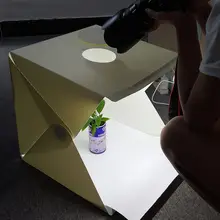 Новые 40 см складной светодиодный свет lightbox палатка Портативный Studio Софтбоксы для Canon Nikon смартфон DSLR