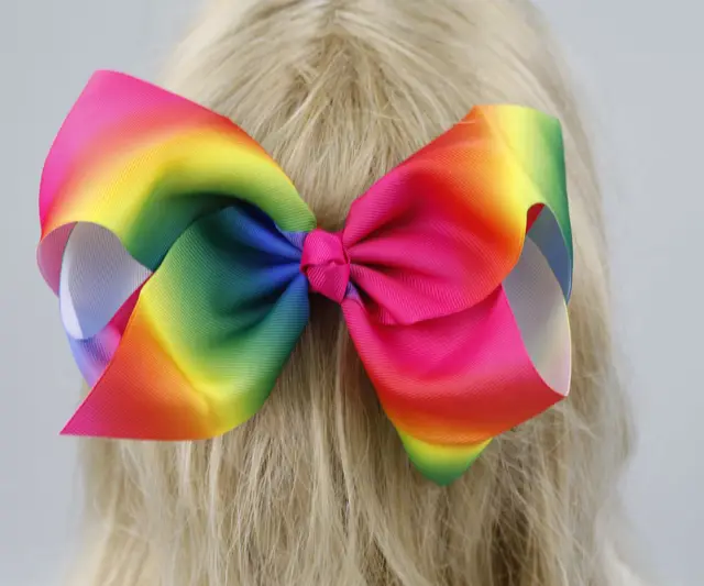 Wowsorie The New Colorful Ribbon Bowknot Hairpin Children Accessories