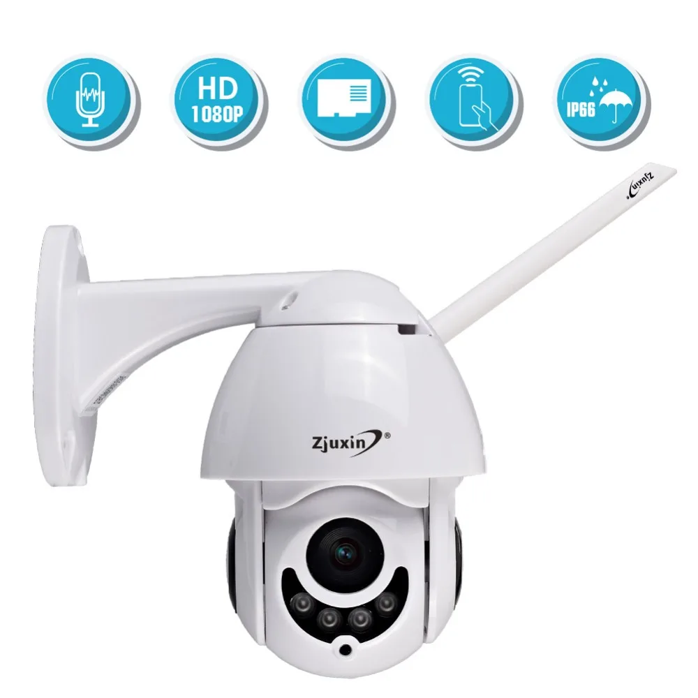 IP камера WiFi Full HD 1080P Беспроводная Проводная PTZ наружная скоростная купольная CCTV
