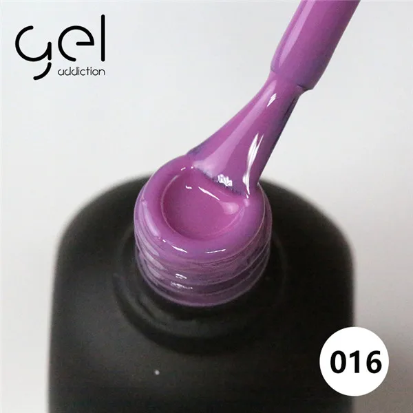 new Gel Addiction 108 colors soak off UV/LED gel polish base and top coat 12ml You can choose 6 different colors - Цвет: 016 you choose 6 pcs