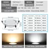 10 pcs lot Dimmable Waterproof LED Down lights 5W 7W 9W 12W 15W 18W LED Downlight  Outdoor Leds Ceiling Lamp For Bathroom Bulb ► Photo 2/6