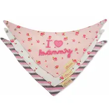 3 шт. водонепроницаемые детские нагрудники милое хлопковое детское полотенце Треугольники шарф для девочек, для мальчиков кормления сорочка, Пляжное платье, платье детские нагрудники для отрыжек детские вещи, детский лучше T