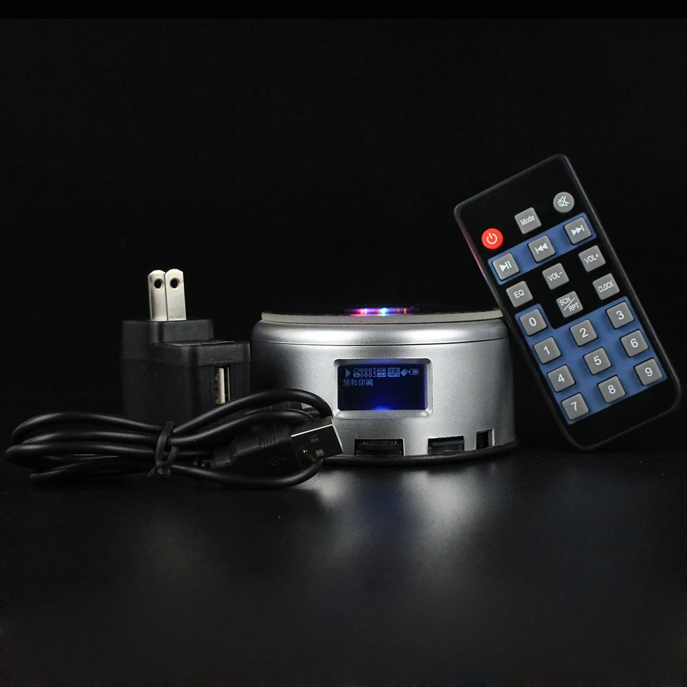 Günstig LED Bunte Leucht MP4 Musik Bluetooch Basis Licht Drehender Kristallanzeigen unterstand Halter
