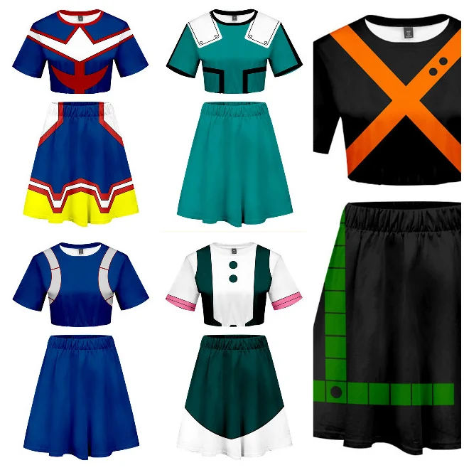 Boku no My Hero Academia Cosplay Izuku Midoriya Costume OCHACO URARAKA ...