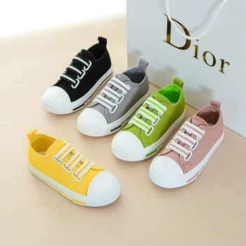 

2019 New multiple colour canvas shoes for kids school shoes Children's casual shoes