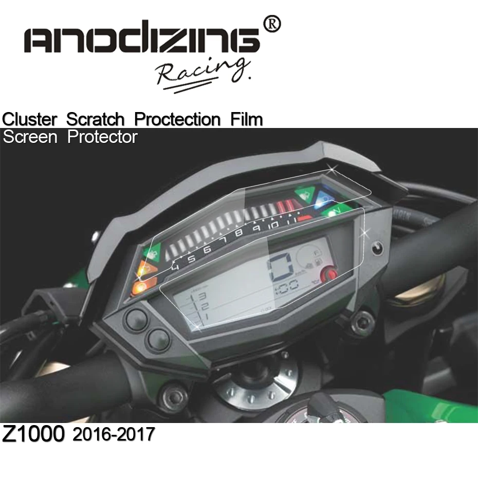 

Free shipping For KAWASAKI Z1000 Z 1000 2016 2017 Cluster Scratch Protection Film Screen Protector