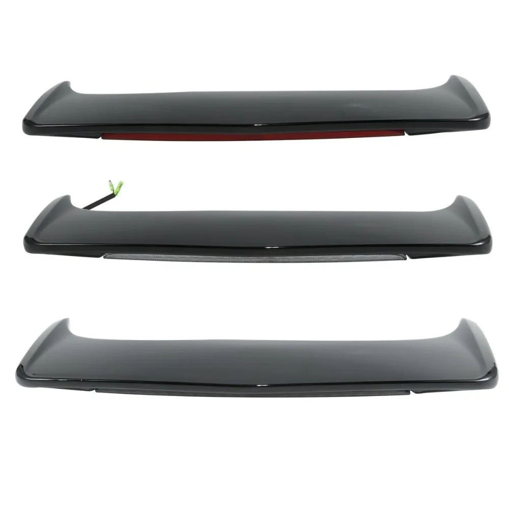 Motorcycle Rear Trunk Spoiler LED Brake Light For