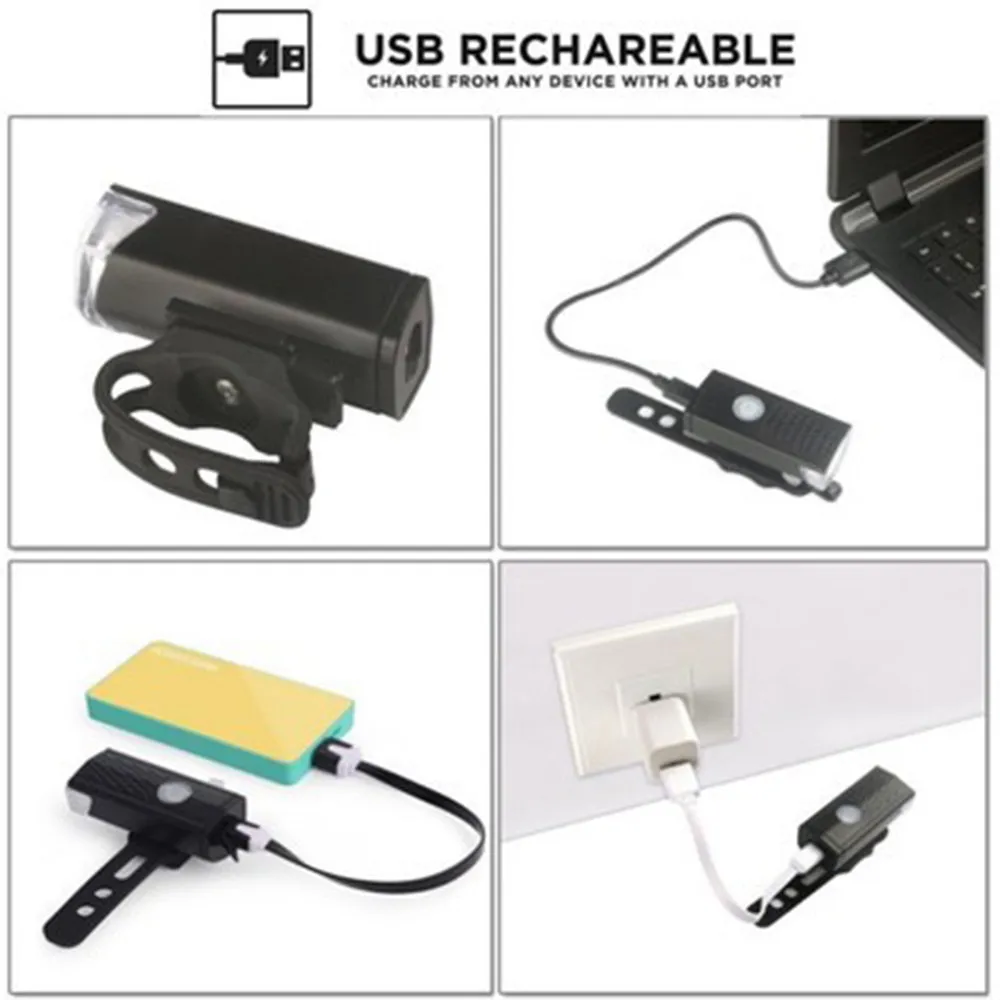 1PC USB Rechargeable LED Bike Bicycle Cycling Front Light Headlihgt Lamp Torch 800mAh Li-Poly Battery 30-50meters at night *10 1PC USB Rechargeable LED Bike Bicycle Cycling Front Light Headlihgt Lamp Torch 800mAh Li-Poly Battery 30-50meters at night *10