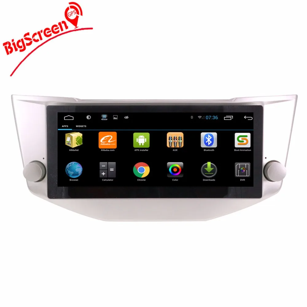 Best The Newest Android 6.0 Big Screen Car No DVD Player GPS Navi For Toyota Harrier For Lexus RX330 300 350 Radio Headunit Recoder 3