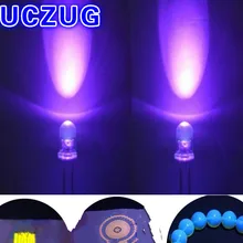 20 штук 5 мм Фиолетовый 365nm светло-светодиод УФ-лампы бусинами 365-370nm импортированных чип фиолетовый свет