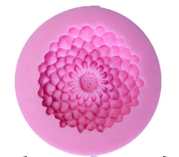 

1pcs Violet Flower Shape s ilicone Mold f ondant Cake Mould c ookie b aking Chocolate Mold Cake d ecorating Tools