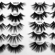 25 мм 27 мм Extrac длинные ресницы 3D норковые накладные ресницы длинные висячие пушистые Многослойные ресницы Безжалостное удлинение MN11