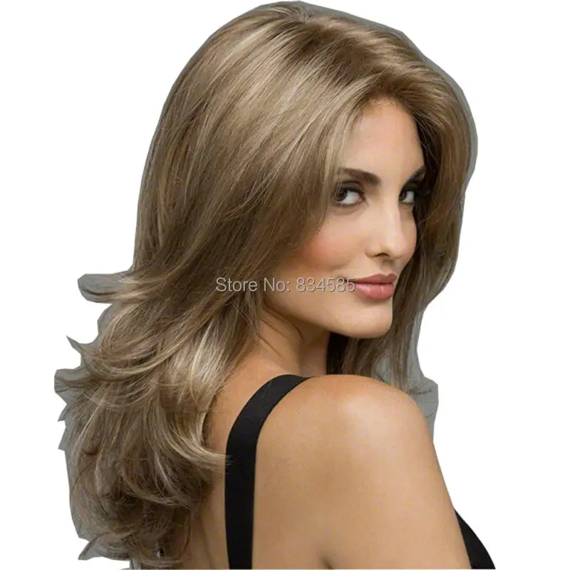 

Women Cosplay Wig Girls Fashion Kinky Curly Long Hair Light Brown