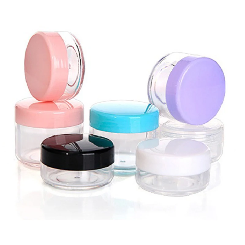 

10g/15g/20g Set Cosmetic Storage Box Travel Bottles Plastic Empty Makeup Cream Container Pot Jar Refillable Bottles Jar Travel