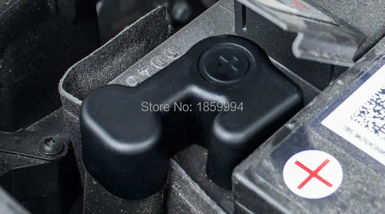

for 2017 skoda kodiaq positive and negative battery electrode waterproof dustproof protective cover sticker knob ring