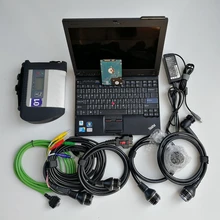 MB Star C4 SD Compact 4+ используется X201T I7 4G/8G+ 320GB HDD с программным обеспечением V12. для автоматического диагностического инструмента сканер готов к работе
