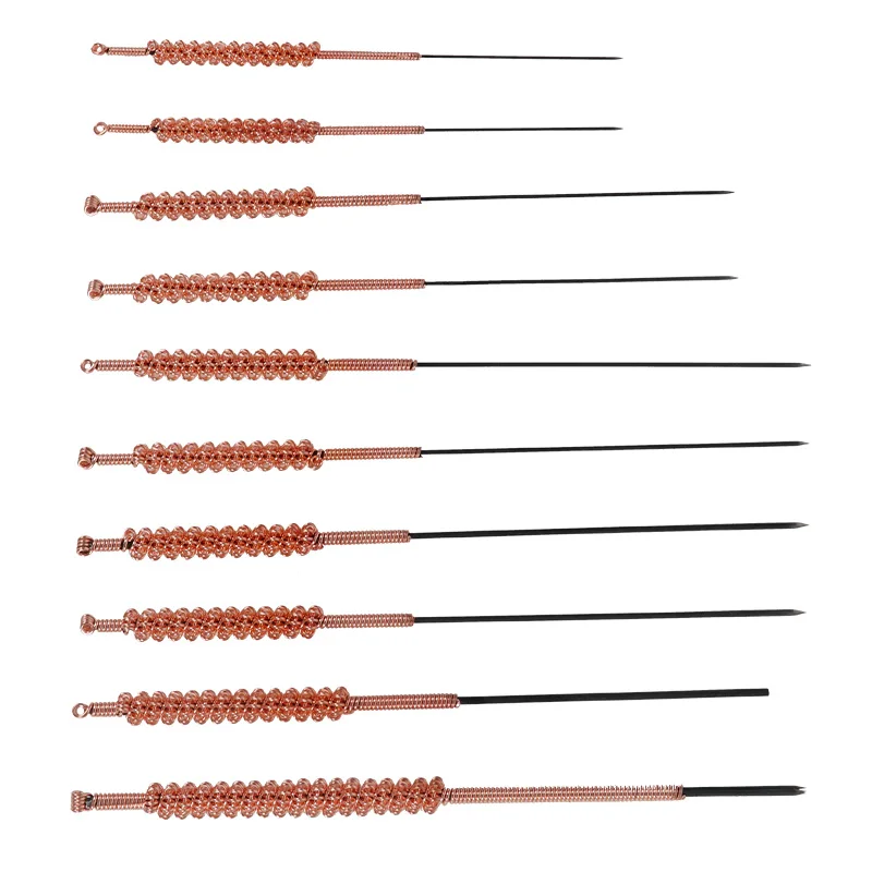 10 pcs tungsten steel acupuncture needle fire needle therapy use 0.4mm