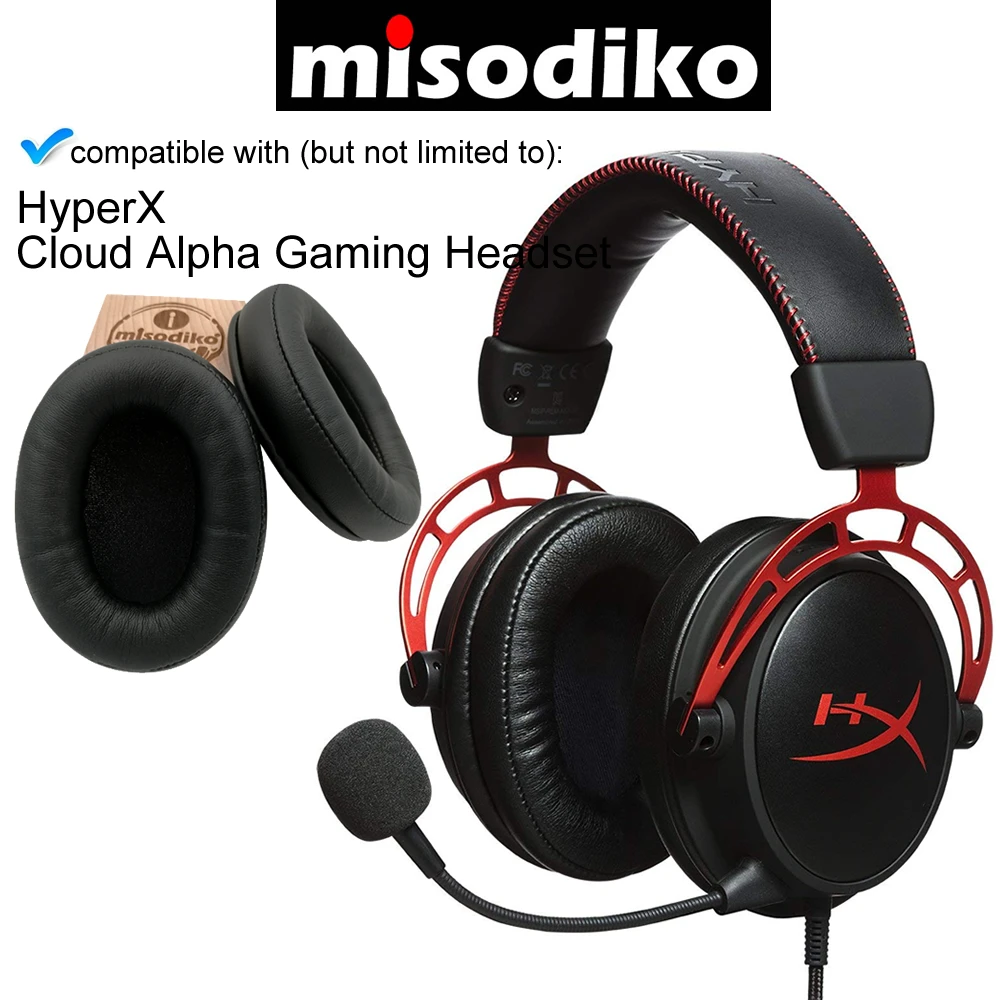 Замена misodiko амбушюры подушки комплект для-HyperX Cloud Alpha игровая гарнитура, запасные части амбушюры с пены памяти