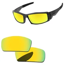 Polycarbonate-24K Золотые Зеркальные Сменные линзы для столовой 2006 Солнцезащитные очки Рамка UVA и UVB Защита