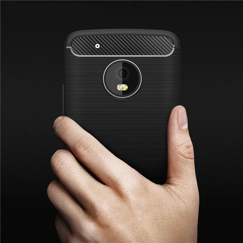

Hight Quality Slim Carbon Fiber case For Motorola Moto G5 Plus Back Cover For Motorola Moto G5 Plus Pphone cases Moto G5Plus