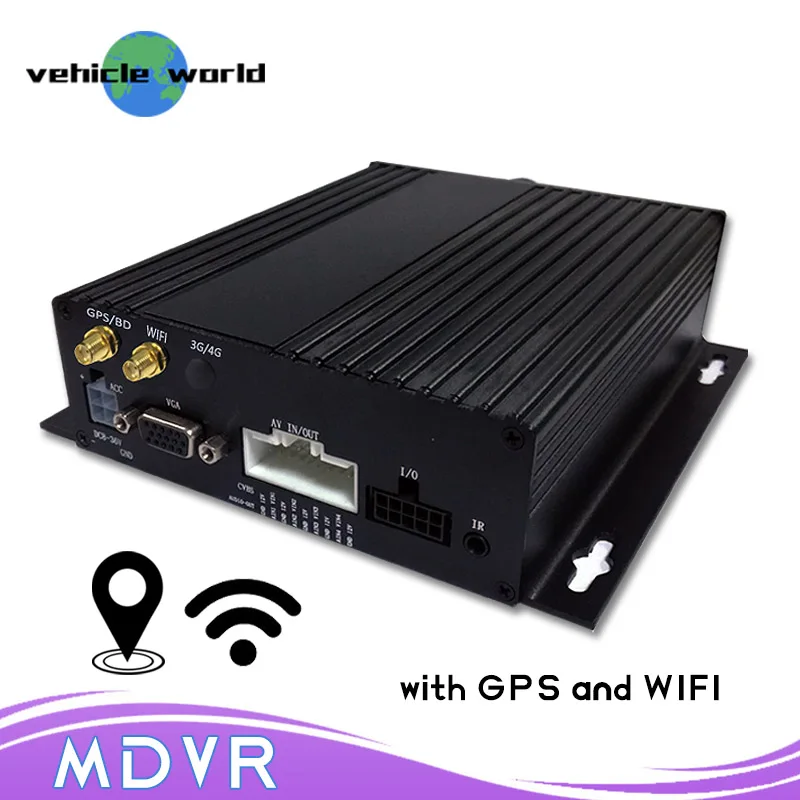 1080 P 720 4 каналов Мобильный DVR с gps wifi для отслеживания транспортного