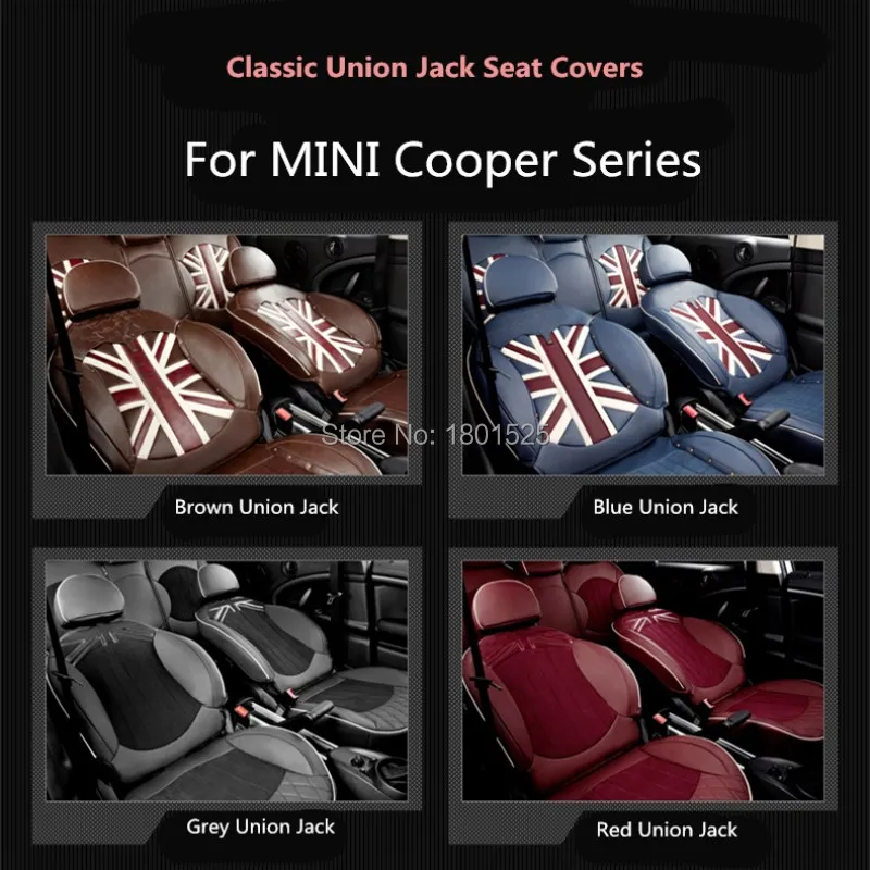 Housses de siège de voiture en cuir Design classique pour mini cooper s