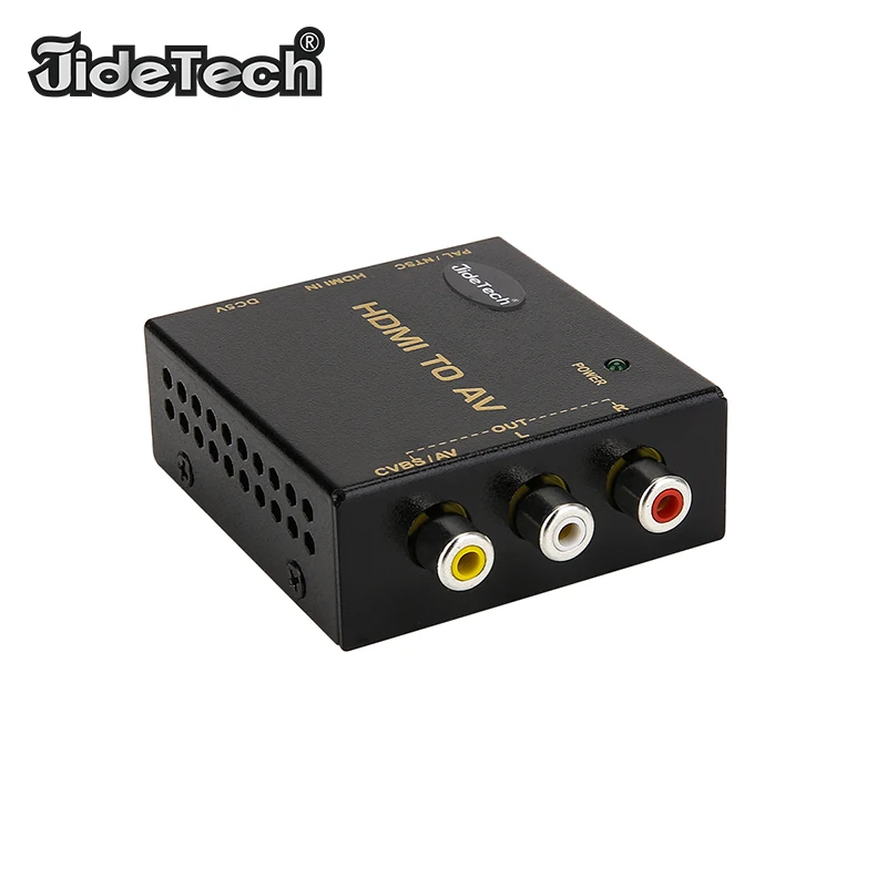 Mini HDMI К AV Video Converter Видео Поддержка 1080 P 3D для ПК чехол ноутбука PS4 PS3 ТВ STB VHS VCR Камера