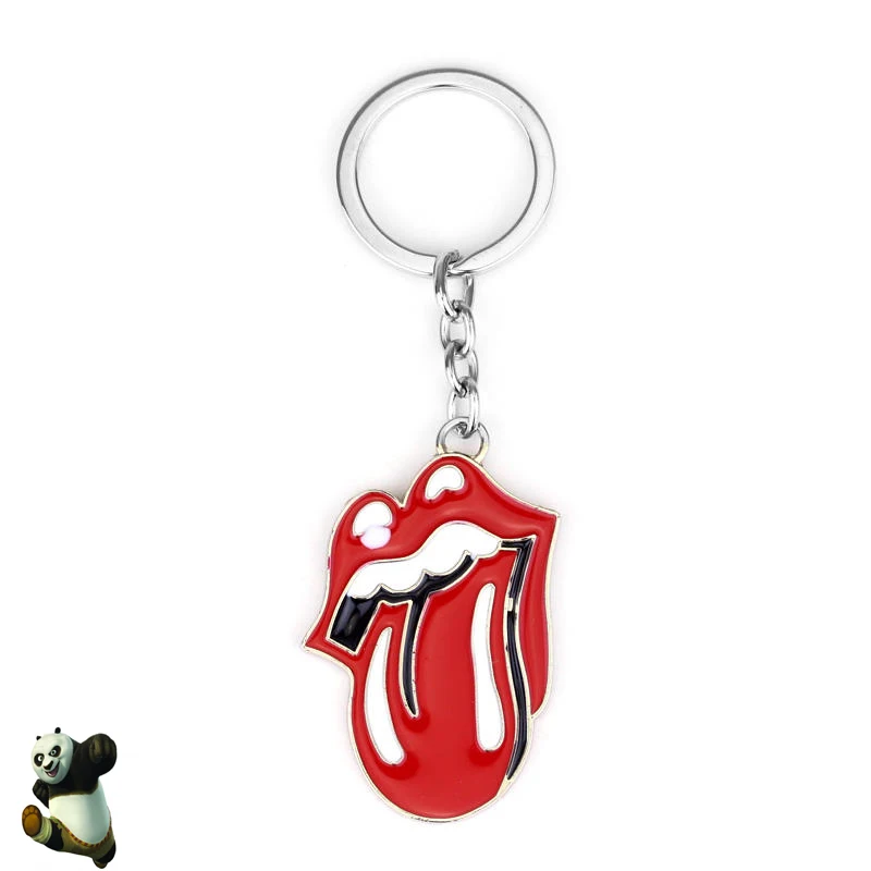 1PC New Arrival Rock Band The Rolling Stones Metal Keychain Pendant Fashion Key Chain Chaveiro Key