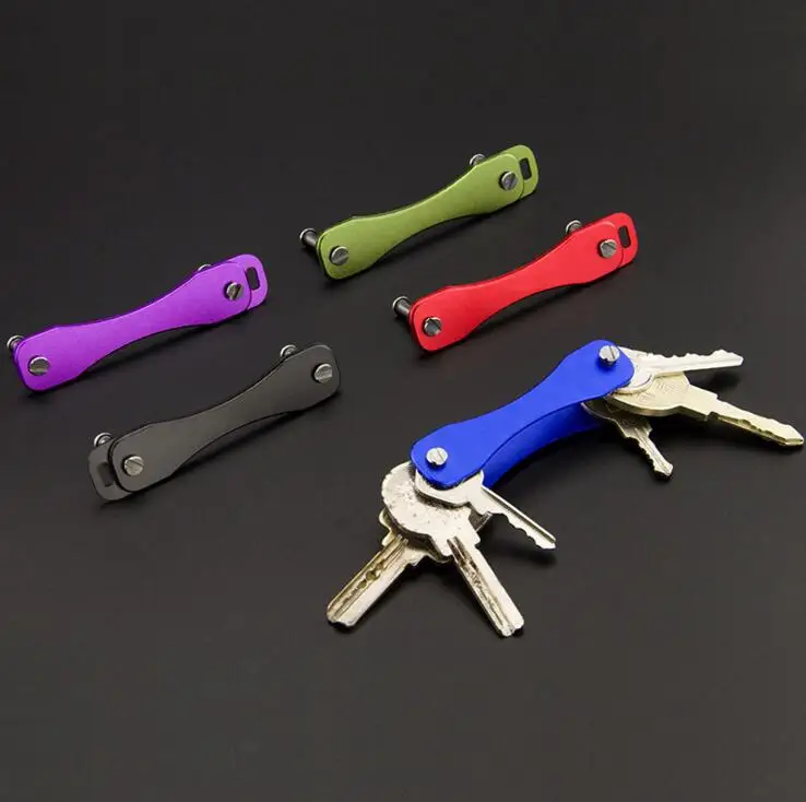 Aluminium smart key holder keyring organizer pocket keychain edc pocket tool 