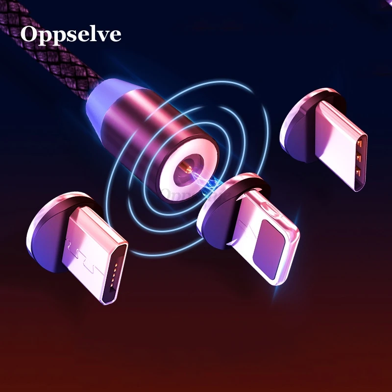 Oppselve كابل USB مغناطيسي ل فون سامسونج S10 نوع C المغناطيسي شحن سلك شاحن بيانات المصغّر usb كابل الهاتف المحمول كابل Oppselve كابل USB مغناطيسي ل فون سامسونج S10 نوع C المغناطيسي شحن سلك شاحن بيانات المصغّر usb كابل الهاتف المحمول كابل