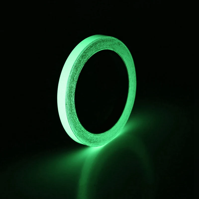 

10M 10mm Luminous Tape Self-adhesive Warning Tape Night Vision Glow In Dark Safety Security Home Decoration Tapes