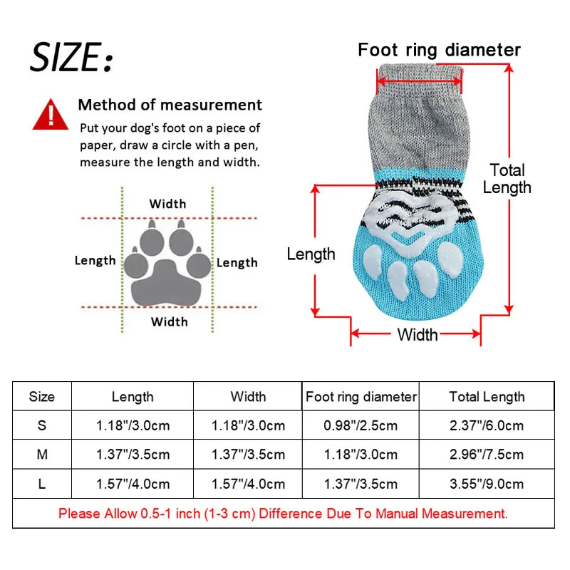 Нескользящие носки для собак и кошек Нескользящая домашняя обувь для щенков для маленьких собак и кошек