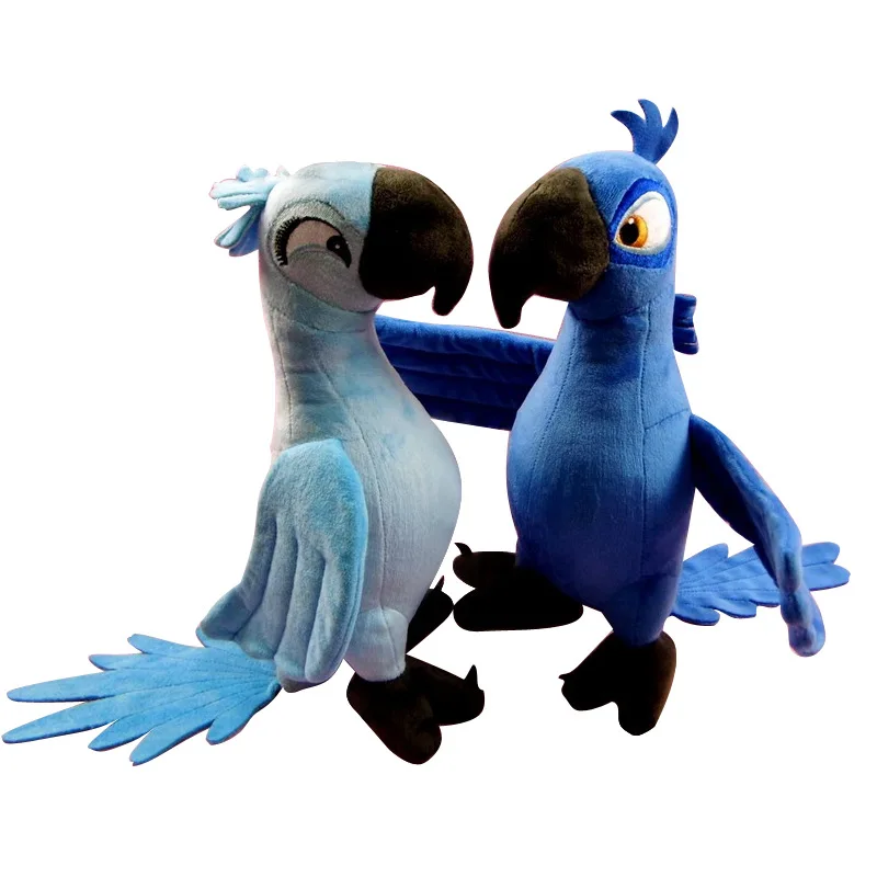 

2pcs/lot 30CM New Rio 2 Movie Cartoon Plush Toys Blue Parrot Blu & Jewel Bird Dolls Christmas Gifts For Kids Plush Toy P69