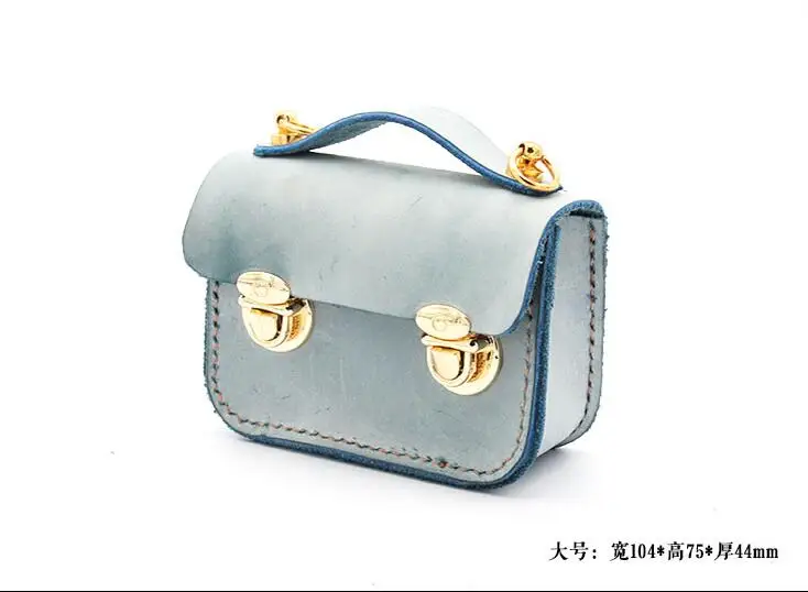 DIY leather craft Bean bag Small briefcase Pendant sewing pattern pvc template